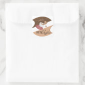 Ich liebe meinen Kaffee Retro Java Quadratischer Aufkleber (Tasche)