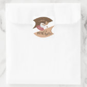 Ich liebe meinen Kaffee Retro Java Quadratischer Aufkleber (Tasche)
