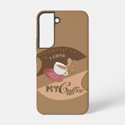 Ich liebe meinen Kaffee Retro Java Samsung Galaxy Hülle (Rückseite)