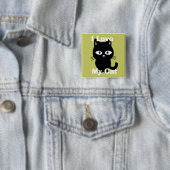 Ich liebe meinen Katzen-Button Button (Beispiel)