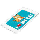 Ich Liebe meinen Katzenmagnet Magnet (Linke Seite)