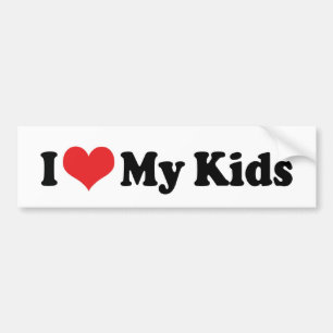 Ich Liebe meinen Kids-Autoaufkleber Autoaufkleber