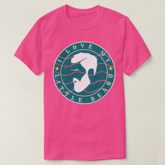 Ich Liebe meinen kleinen Bart 46 T-Shirt (Design vorne)