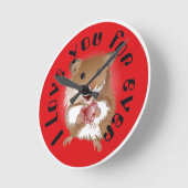 Ich liebe meinen kleinen Hamster Uhr (Winkel)