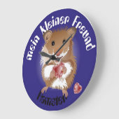 Ich liebe meinen kleinen Hamster Uhr (Winkel)