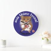Ich liebe meinen kleinen Hamster Uhr (Zuhause)