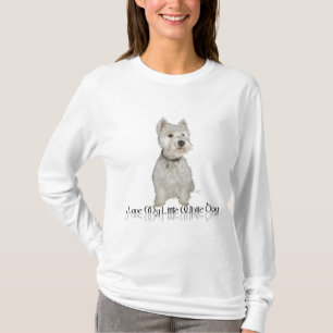 Ich liebe meinen kleinen weißen Hund - Westie T-Shirt