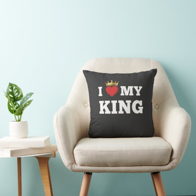 Ich liebe meinen König  Kissen (Stuhl )