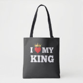 Ich liebe meinen König  Tasche (Vorderseite)