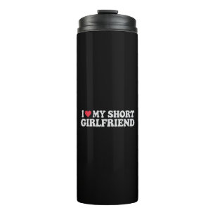 Ich Liebe meinen Kurzen GF Girl Boy Couple Valenti Thermosbecher