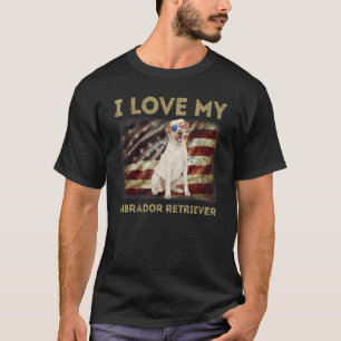 Ich liebe meinen Labrador Retriever Dad Mom Amerik T-Shirt