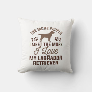 Ich liebe meinen Labrador Retriever Kissen