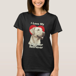 Ich liebe meinen Labrador Retriever Welpen Hund T-Shirt