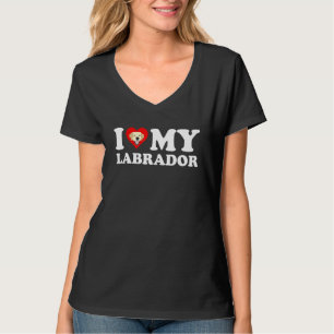 Ich liebe meinen Labrador süßer gelber Labrador Re T-Shirt
