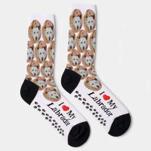 Ich liebe meinen Labrador Yellow Lab Hund Haustier Socken