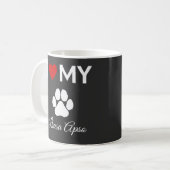 Ich Liebe meinen Lhasa Apso Hundestext Kaffeetasse (Vorderseite Links)