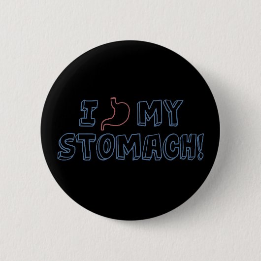 Ich Liebe meinen Magen Button (Vorderseite)