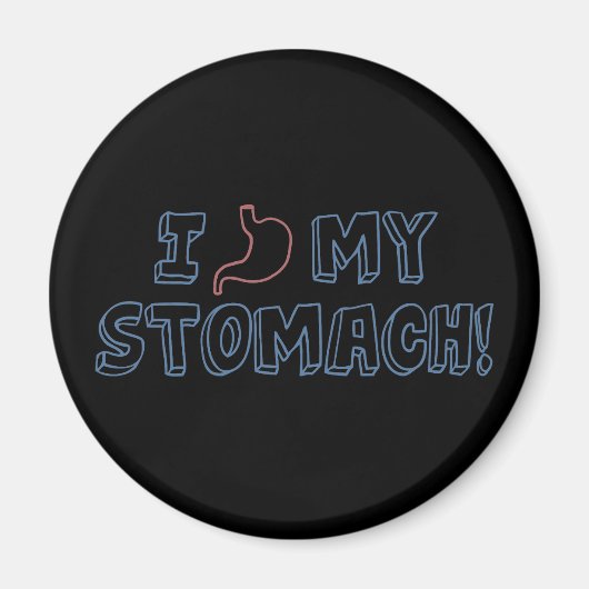 Ich Liebe meinen Magen Magnet (Vorne)