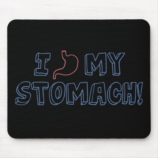 Ich Liebe meinen Magen Mousepad (Vorne)
