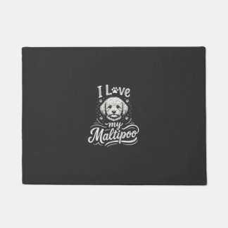 Ich liebe meinen Maltipoo-Hundefreund Fußmatte