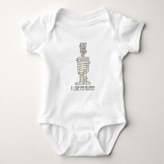 Ich Liebe meinen Mama Halloween Baby Bodysuit Strampler