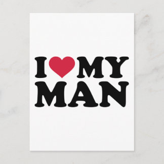 Ich Liebe meinen Mann Postkarte