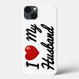 Ich liebe meinen Mann süße schwarze Text iPhone-Hü Case-Mate iPhone Hülle