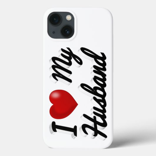 Ich liebe meinen Mann süße schwarze Text iPhone-Hü Case-Mate iPhone Hülle (Rückseite)