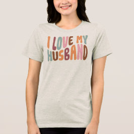 Ich liebe meinen Mann Tri-Blend Shirt