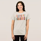 Ich liebe meinen Mann Tri-Blend Shirt (Vorderseite voll)
