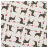 Ich Liebe meinen Miniaturpinscher Stoff (Muster)