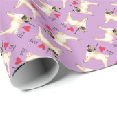 Ich Liebe meinen Mops Geschenkpapier (Rolleneckpunkt)