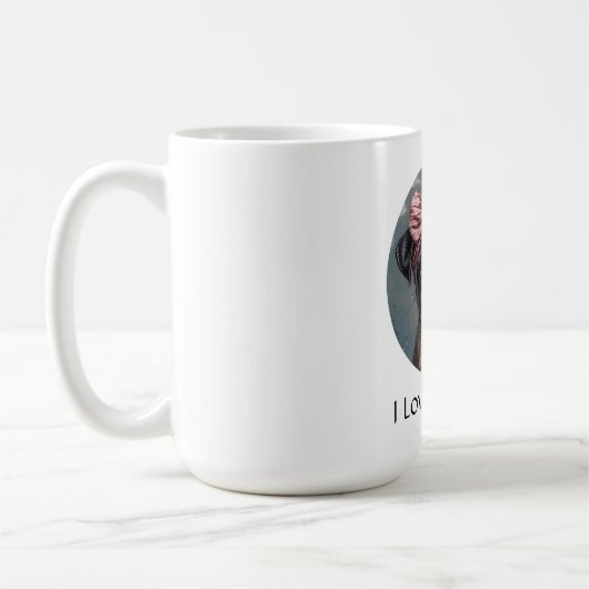 Ich Liebe meinen Mops Kaffeetasse (Links)