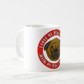 Ich Liebe meinen Mops so viel! Kaffeetasse (Vorderseite Links)