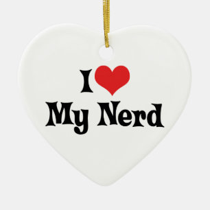 Ich liebe meinen Nerd-Schmuck Keramikornament