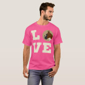 Ich Liebe meinen Niedlichen Hund Lover T-Shirt (Vorne ganz)