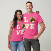 Ich Liebe meinen Niedlichen Hund Lover T-Shirt (Unisex)