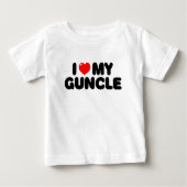 Ich Liebe meinen Onkel. Baby T-shirt (Vorderseite)