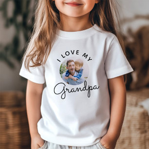 Ich liebe meinen Opa Geburtstag Benutzerdefinierte T-Shirt