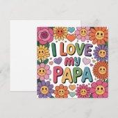 Ich liebe meinen Papa Einladung (Vorne/Hinten)