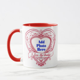Ich Liebe meinen Papa! Foto Red Hearts Tasse