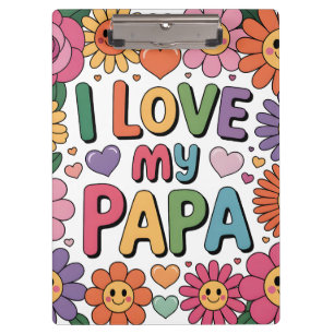 Ich liebe meinen Papa Klemmbrett