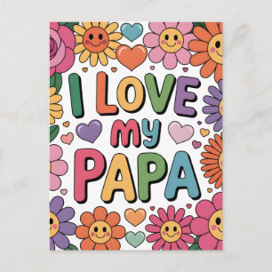 Ich liebe meinen Papa Postkarte