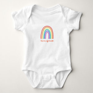 Ich liebe meinen Papa Regenbogen T-Shirt Baby Strampler