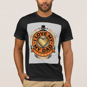Ich liebe meinen Papa Vintage Vatertags-T-Shirt    T-Shirt