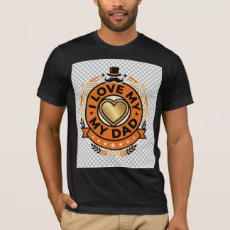 Ich liebe meinen Papa Vintage Vatertags-T-Shirt | T-Shirt