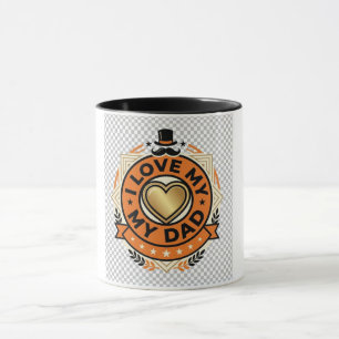 Ich liebe meinen Papa Vintage Vatertags-Tasse Co Tasse