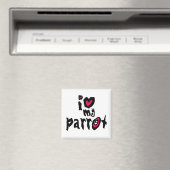 Ich Liebe meinen Papagei Magnet (In Situ (Geschirrspüler))
