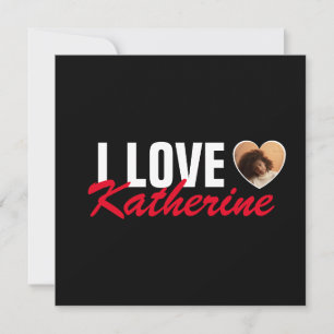 Ich liebe meinen Partner Benutzerdefiniertes Foto  Feiertagskarte