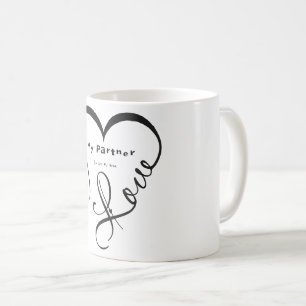 Ich liebe meinen Partner - Du bist mein Zuhause Wu Kaffeetasse